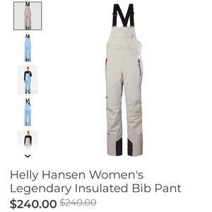 NWT Helly Hansen Women’s Legendary insulated bib pant
